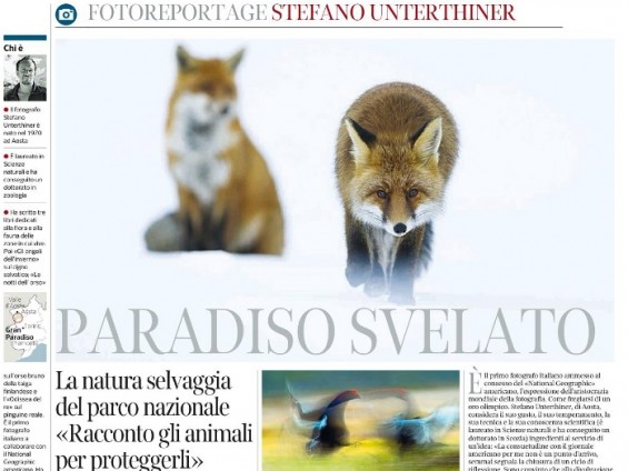 Corriere della Sera - Paradiso Svelato - Foto di Stefano Unterthiner