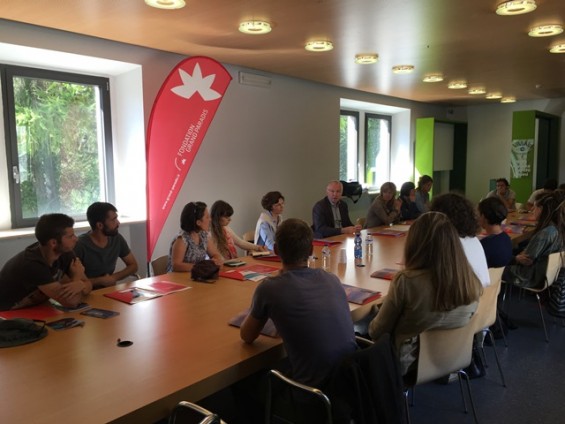 2016-09-02 Fondation Grand Paradis ospita la prima tappa del viaggio studio di ReStartAlp incontrando i futuri imprenditori dell'area alpina