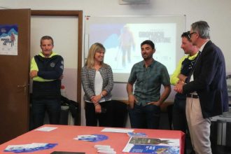 Giroparchi Adventure Trail - rappresentanti dei partner presenti all'evento di lancio